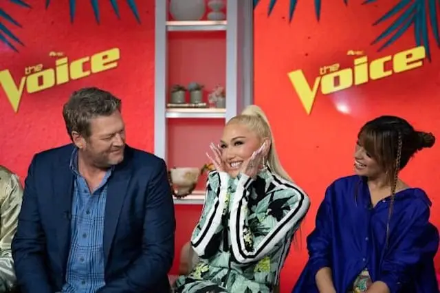 Gwen Stefani Surprises Blake Shelton at The Voice Season Finale Wrap Party