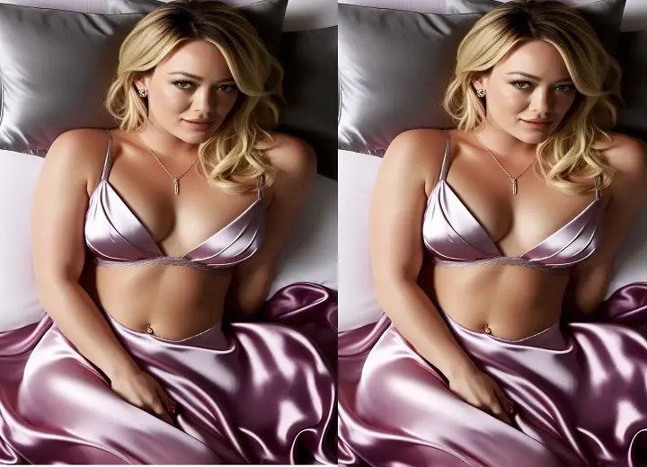 Hilary Duff  Gives An Eye-Popping Backside View In Her Lingerie B00ty Shorts