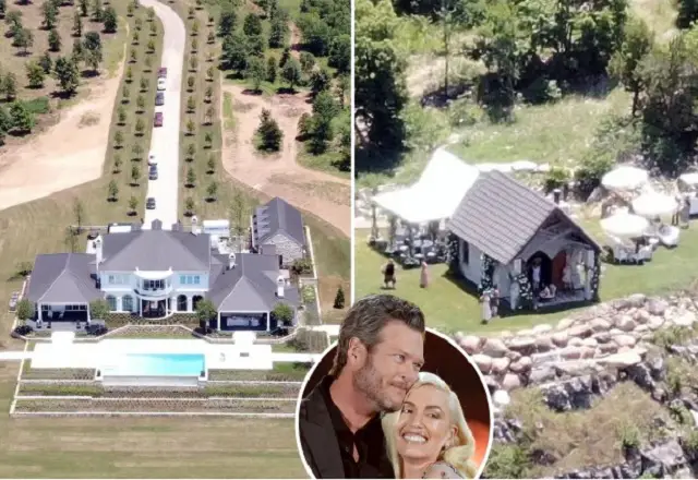 Check Inside Blake Shelton and Gwen Stefani’s intimate wedding chapel on their huge Oklahoma estate