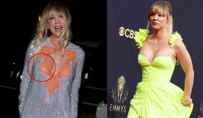 Nip Slip Alert!  Kaley  Suffers From Embarrassing Wardrobe Malfunction In Flowy Dress