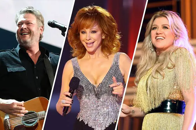 ‘I’M VERY FLATTERED’ The Voice 2023 LIVE — Record-breaking Reba McIntire reveals secret talent(Gwen Stefani, Blake Shelton and Kelly Clarkson)terrified as all four judges turn chairs for young act