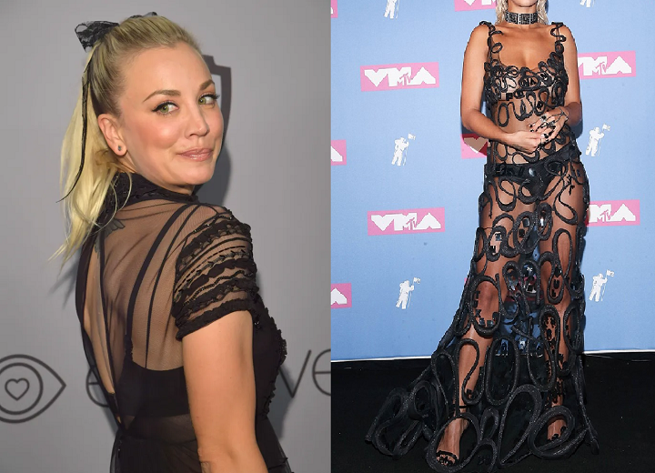 Kaley Cuoco ditches bra as assets take centre-stage in naked illusion dress